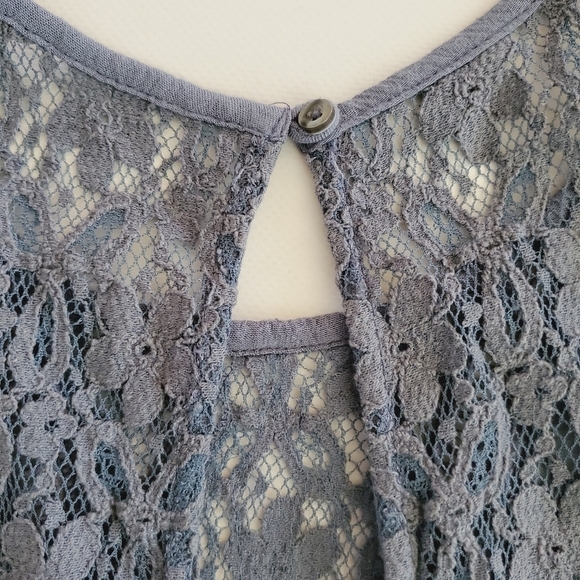 1010 * Abercrombie & Fitch Lace Romper Blue Size S - Picture 7 of 12